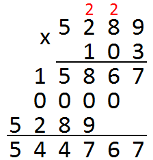 multiplication in column